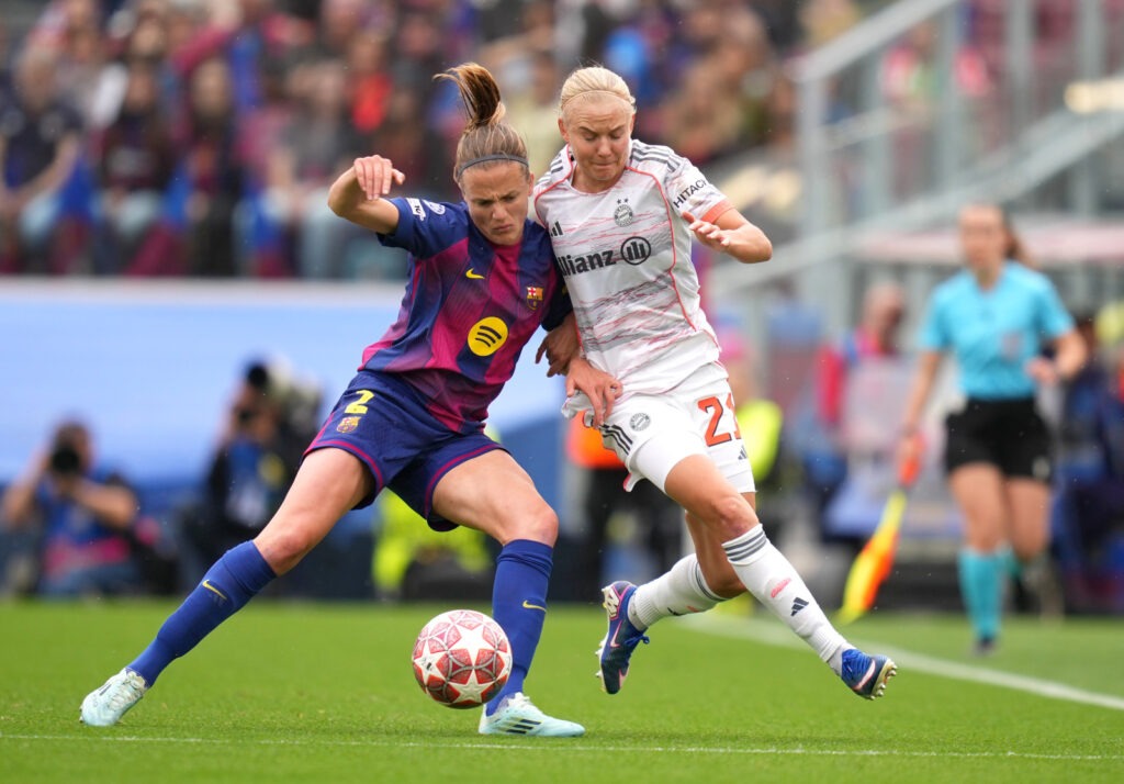 Irene Paredes Pernille Harder FC Barcelona v FC Bayern München - UEFA Women's Champions League 2025/26 Semi-Final Second Leg