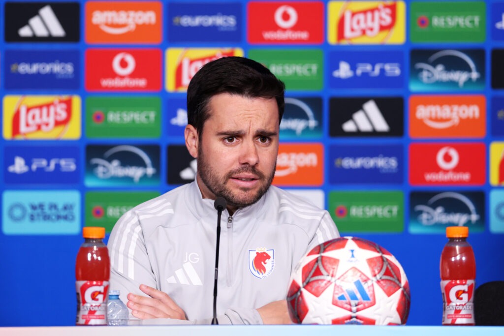 Jonatan Giraldez OL Lyonnes Training Session And Press Conference - UEFA Women's Champions League Final 2026
