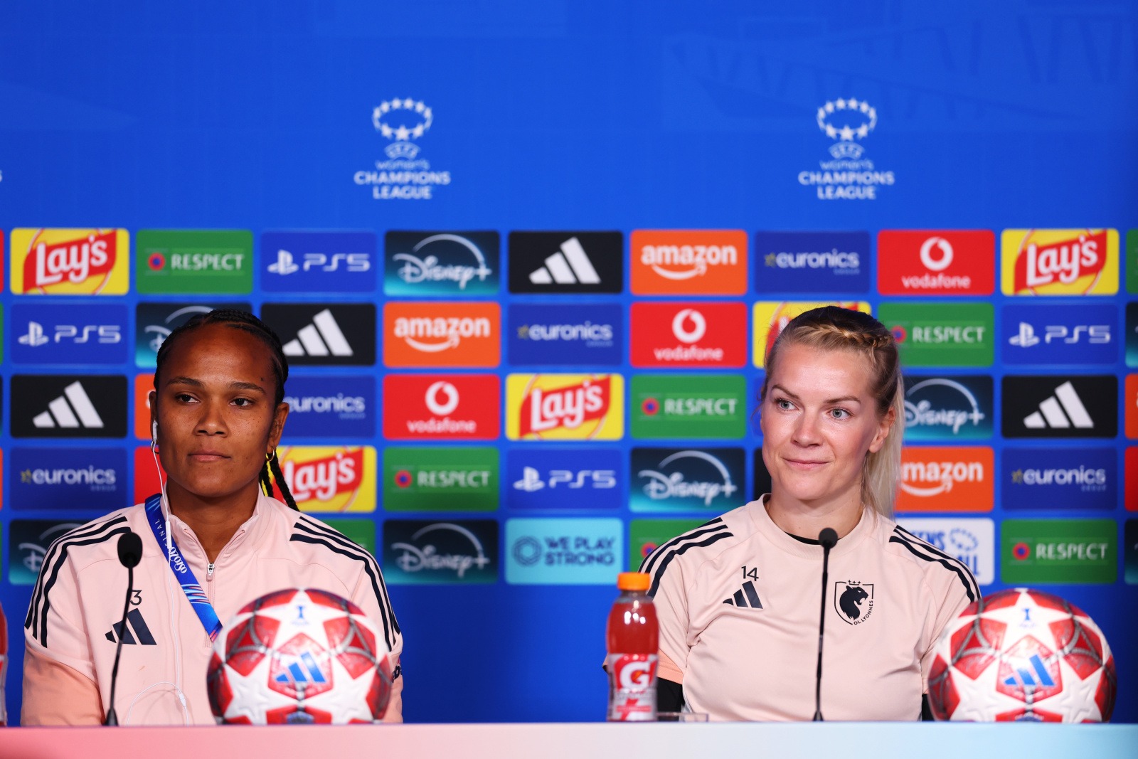 Ada Hegerberg and Wendie Renard OL Lyonnes Training Session And Press Conference - UEFA Women's Champions League Final 2026