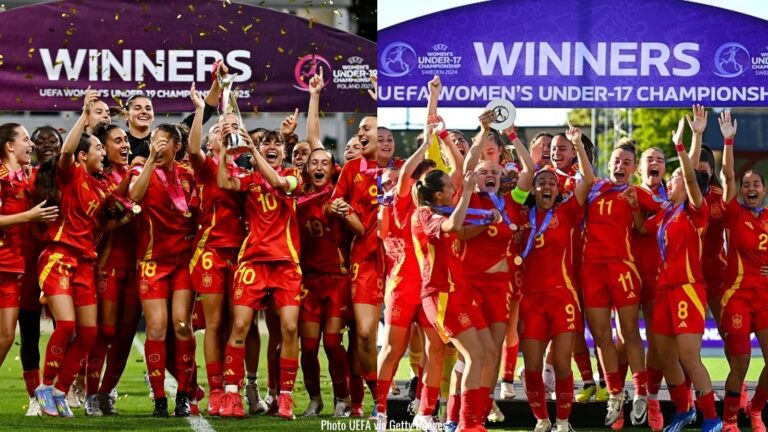Selecciones sub-19 y sub-17 campeonas de Europa