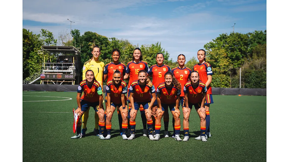 Once inicial de España sub-17 vs Polonia