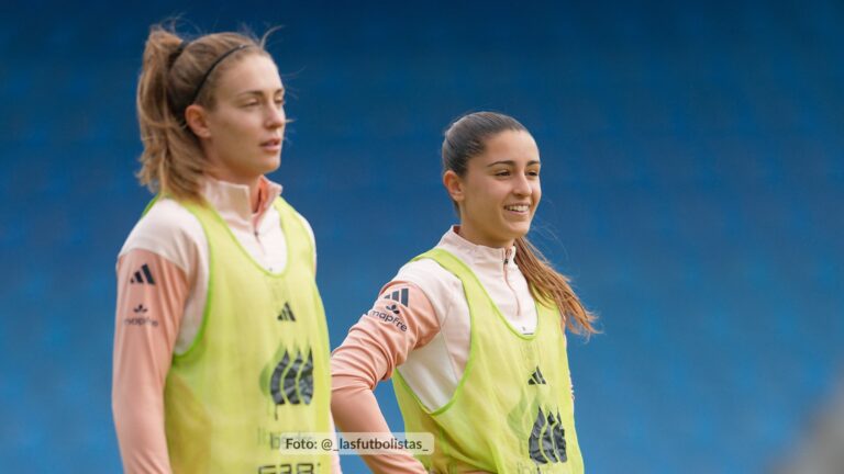 Alexia y Jana en un entrenamiento de la Selección