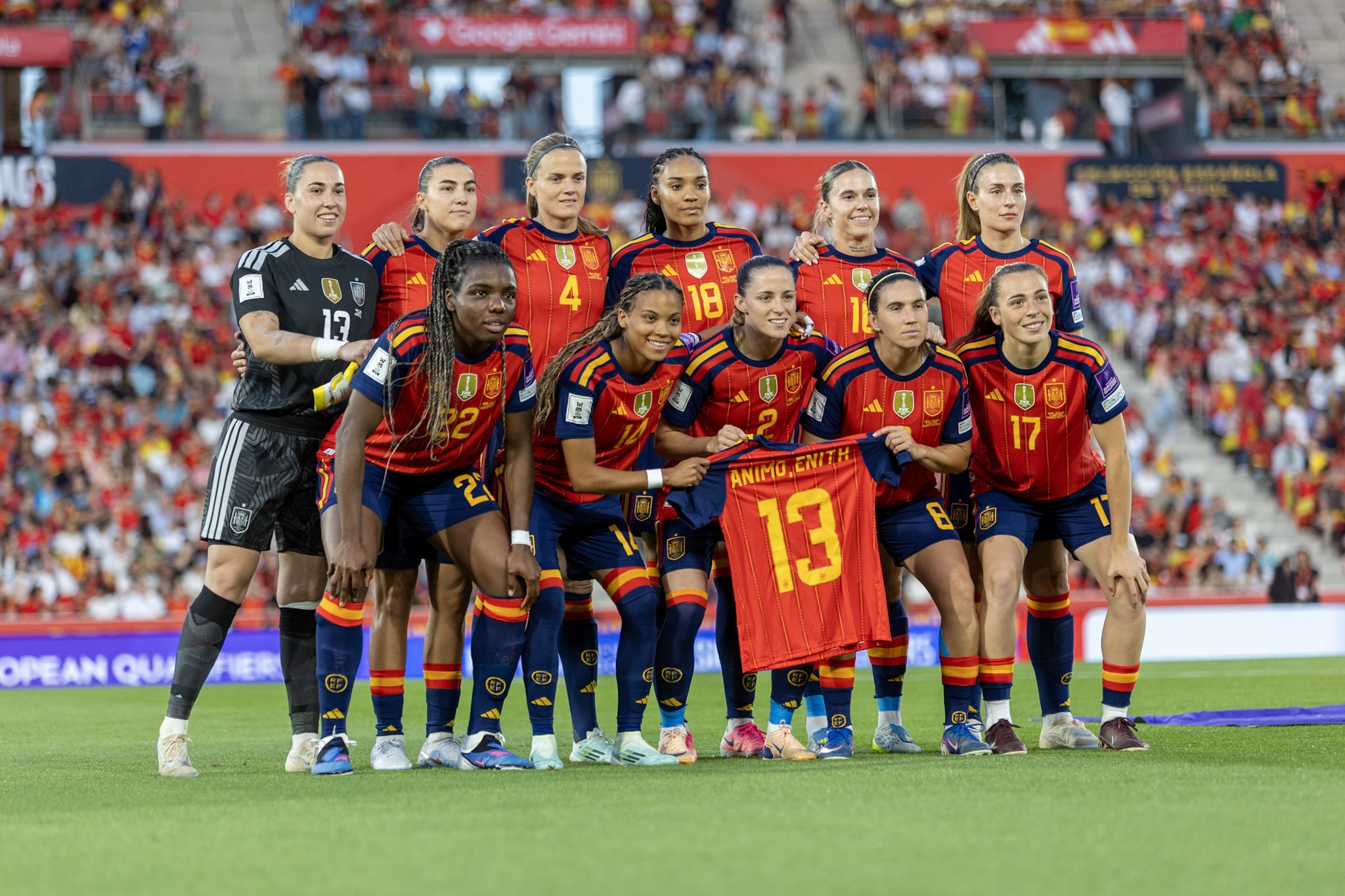 Once titular de la Selección de España, en 2026. Foto: Hugo Mesonero