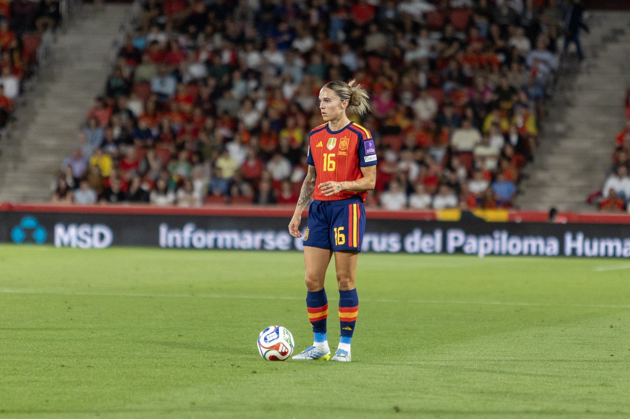 La jugadora de la Selección de España Mapi León, en Mallorca, en 2026. Foto: Hugo Mesonero