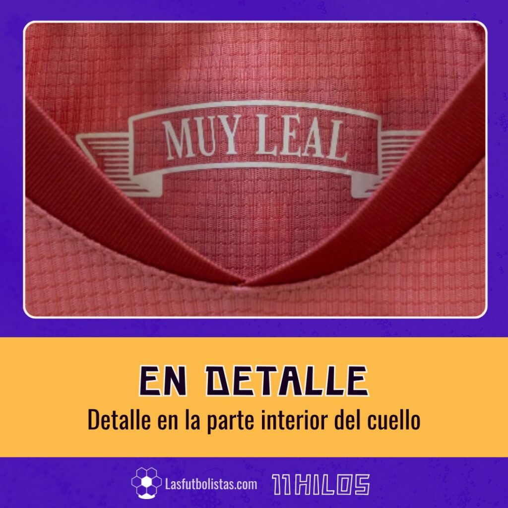 Detalle camiseta Málaga CF - Muy Leal