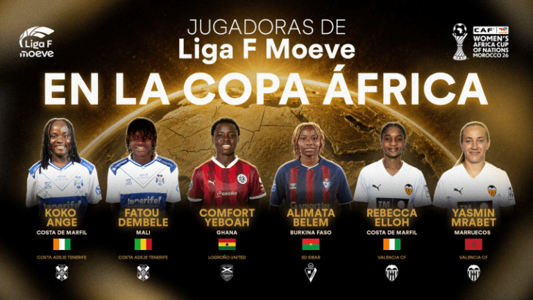 Futbolistas de Liga F Moeve en la Copa África