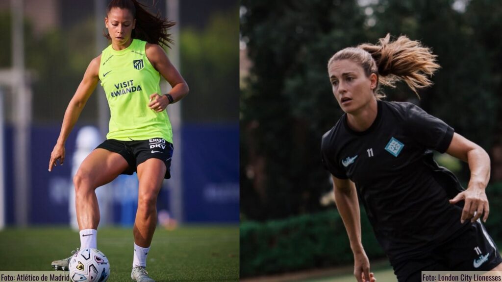 Xenia Pérez y Alexia Putellas • Amistoso Atlético VS London City