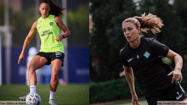 Xenia Pérez y Alexia Putellas • Amistoso Atlético VS London City