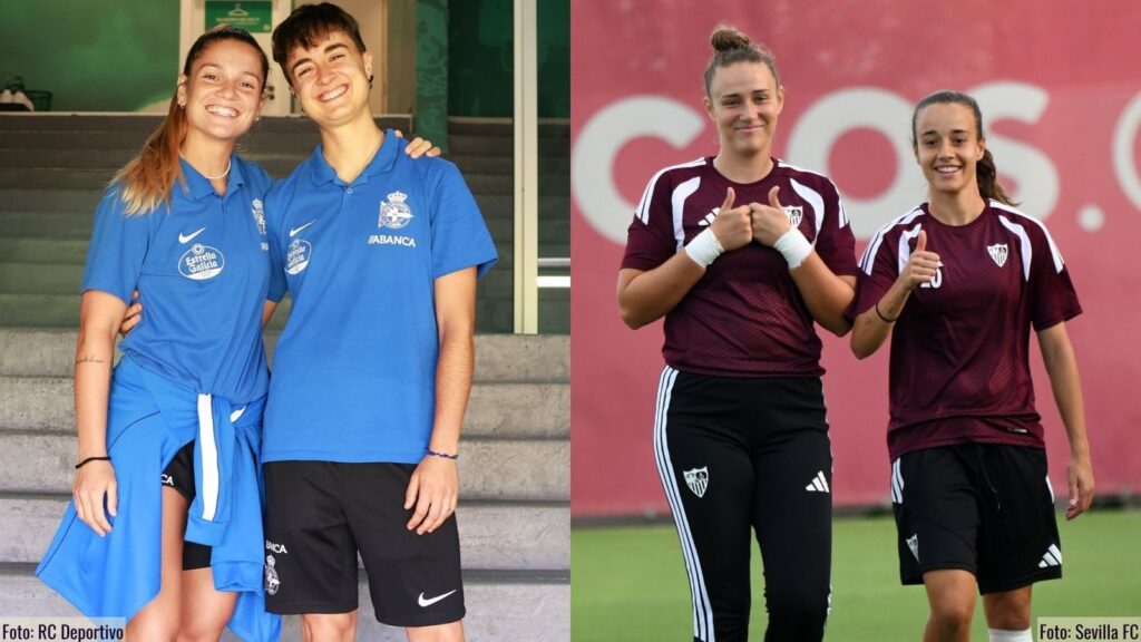 Esther sollastres Gemma Gili y Eva llamas capitanas del Sevilla FC