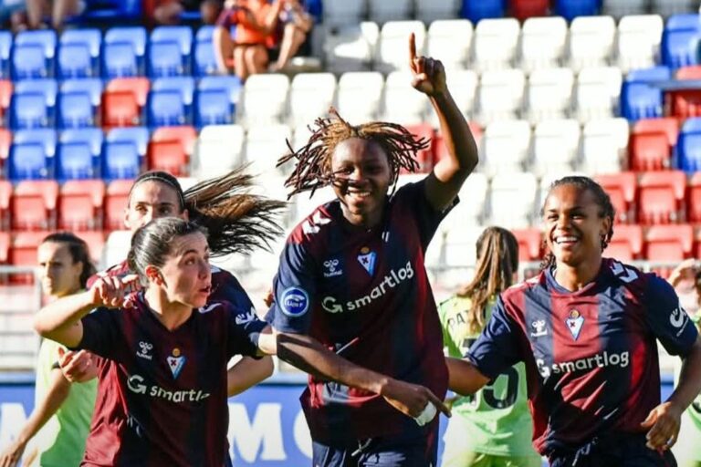 Alimata Bélem celebra su gol - Eibar VS Espanyol - Liga F