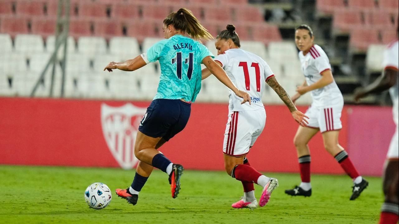 Alexia y Jassina Blom - Amistoso Sevilla FC vs London City Lionesses