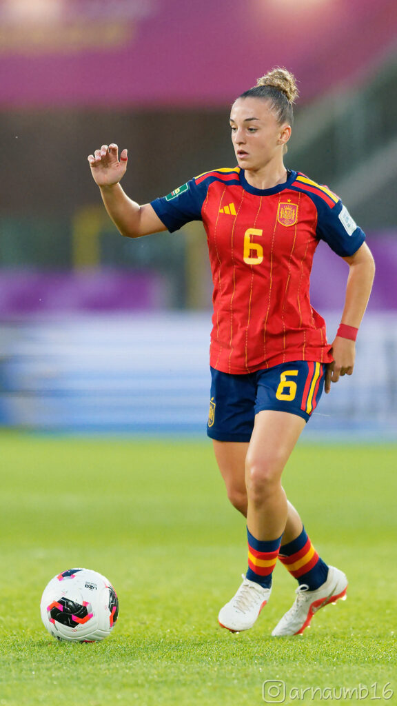 La jugadora de España Irune Dorado, en el Mundial Sub 20 Femenino 2026. Foto: Arnau Martínez