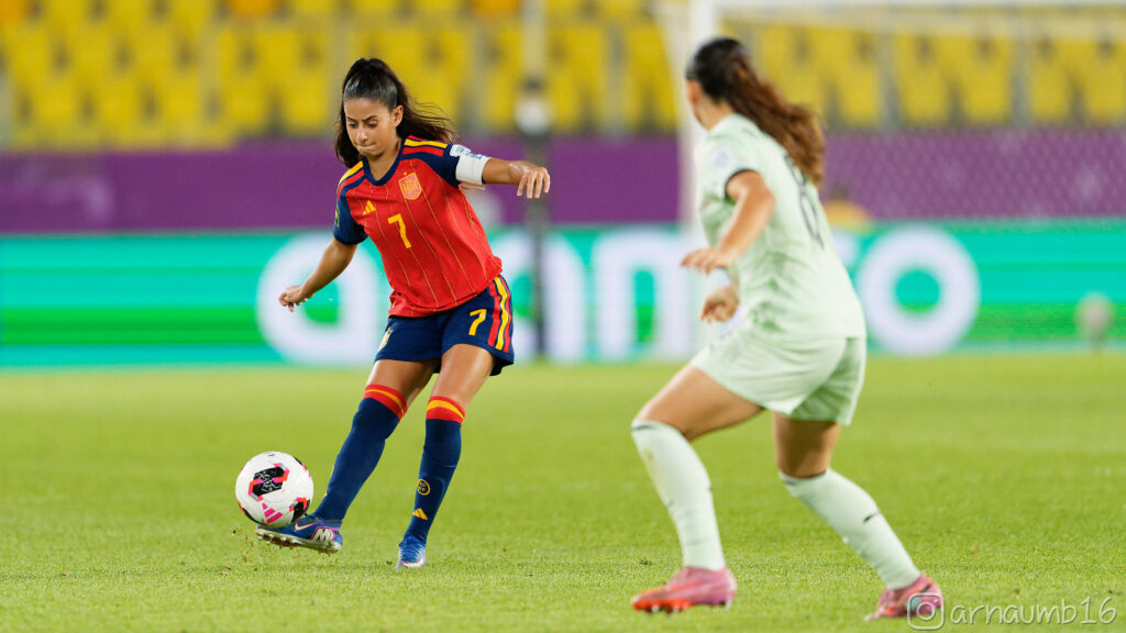 La jugadora de España Rosalía, en el Mundial Sub 20 Femenino 2026. Foto: Arnau Martínez