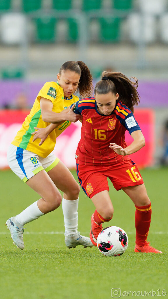 La jugadora de España Rosalía, en el Mundial Sub 20 Femenino 2026. Foto: Arnau Martínez