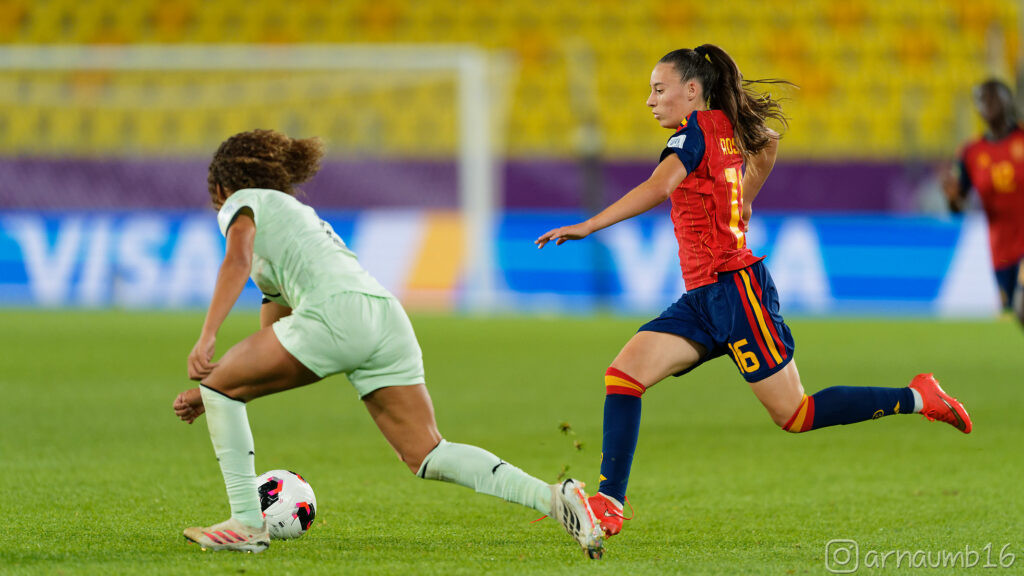 La jugadora de España Rosalía, en el Mundial Sub 20 Femenino 2026. Foto: Arnau Martínez