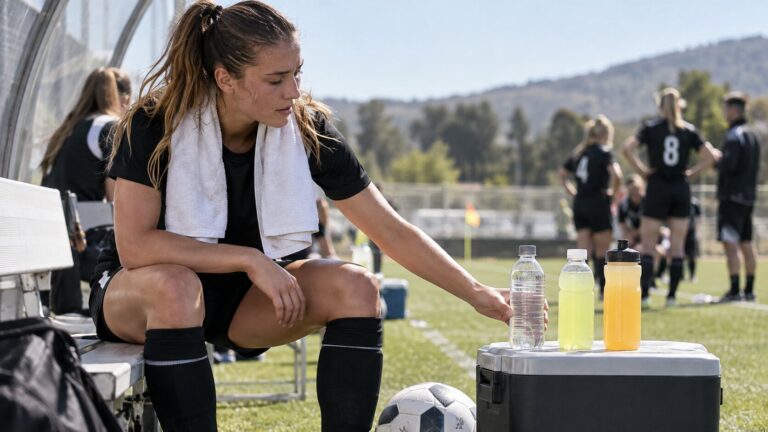 Agua, electrolitos o carbohidratos - qué necesita beber una futbolista