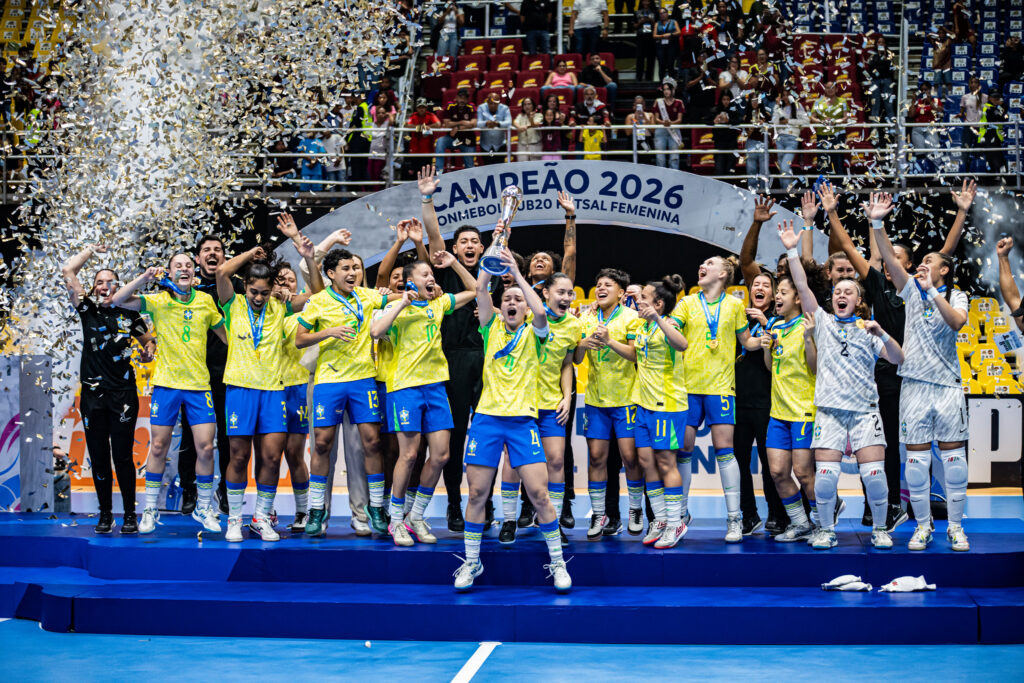 Brasil campeona sudamericano sub-20 de Futsal Femenino