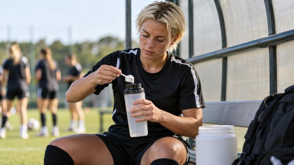 Creatina en fútbol femenino