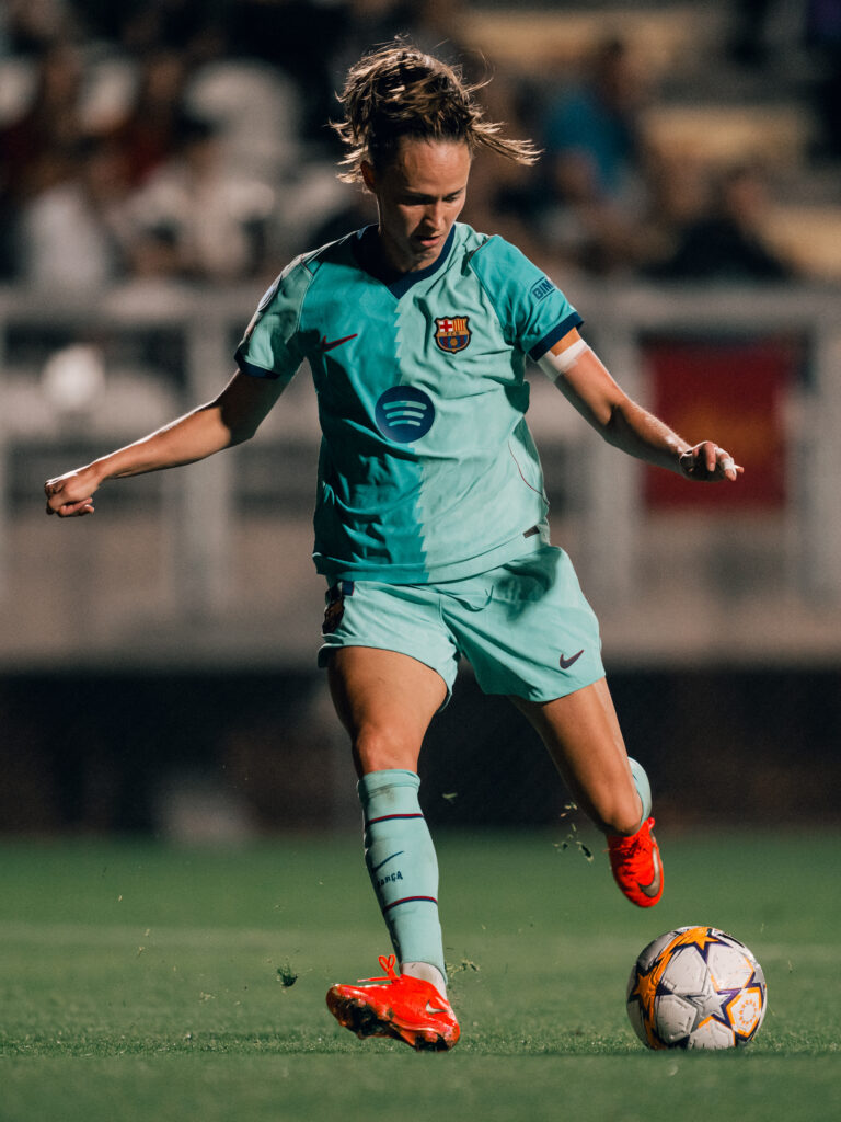 Caroline Graham-Hansen, con el Barcelona, en la Champions 2026-27. Foto: FCBarcelona