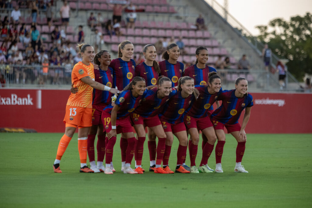Once oficial de la jugadoras del Barcelona, en la Liga 2026-27. Foto: Hugo Mesonero