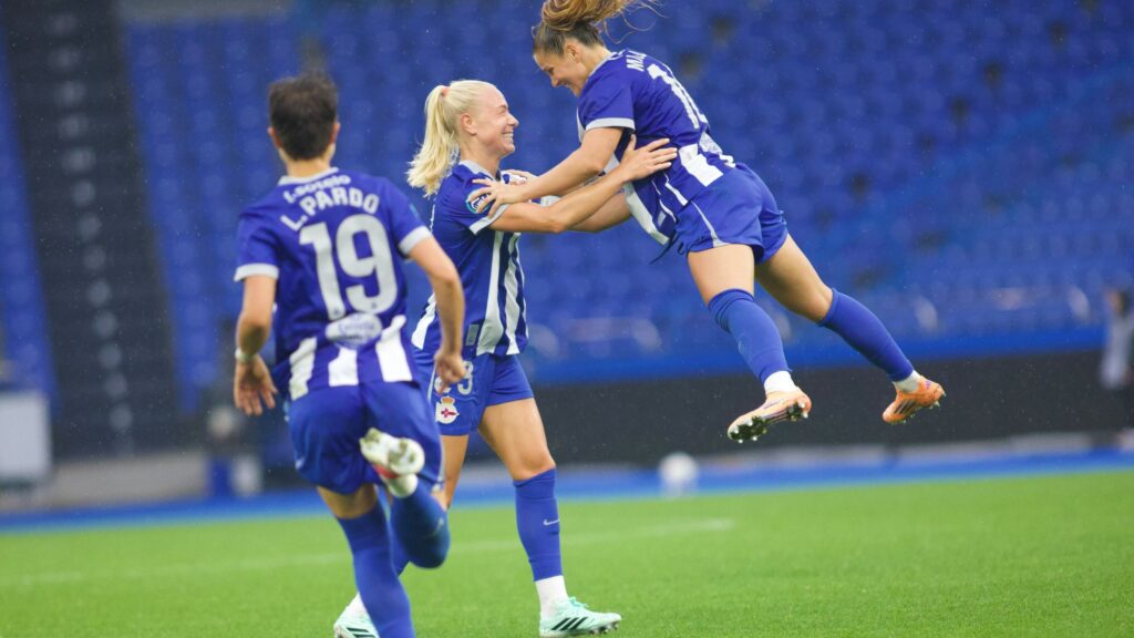 Gol de Milene Cabral (Deportivo)| Foto: Diego Álvarez