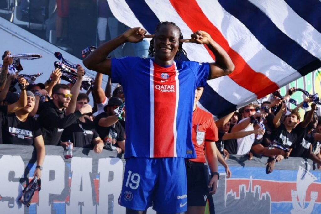 Merveille Kanjinga celebra un gol | Foto: PSG Feminines (X)