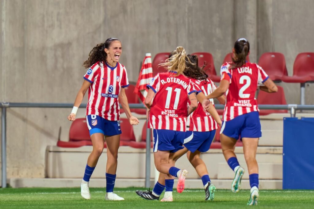 Celebración del gol de Maite Zubieta - Atlético 4-0 Valencia - Liga F