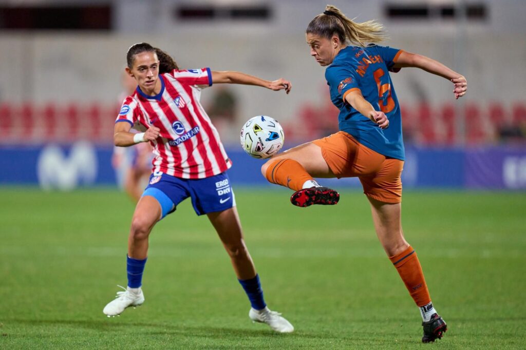 Maite Zubieta y Nazareth Martín - Atlético 4-0 Valencia - Liga F