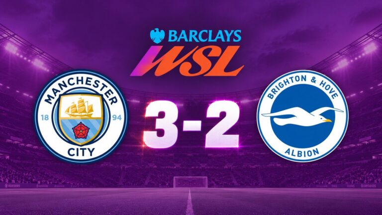 Crónica Manchester City 3-2 Brighton Hove Albion - WSL