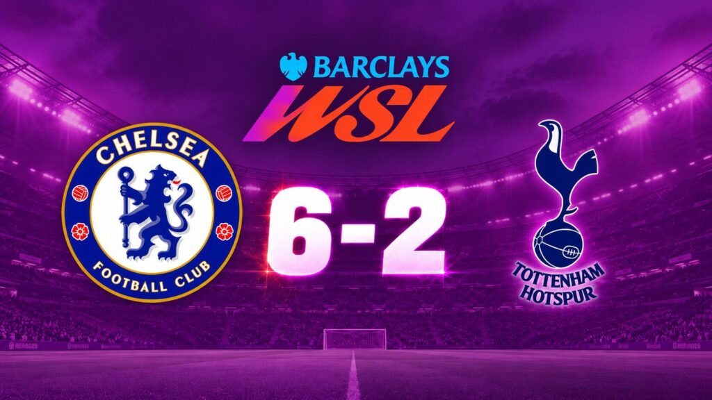 Crónica Chelsea FC 6-2 Tottenham hotspur - WSL
