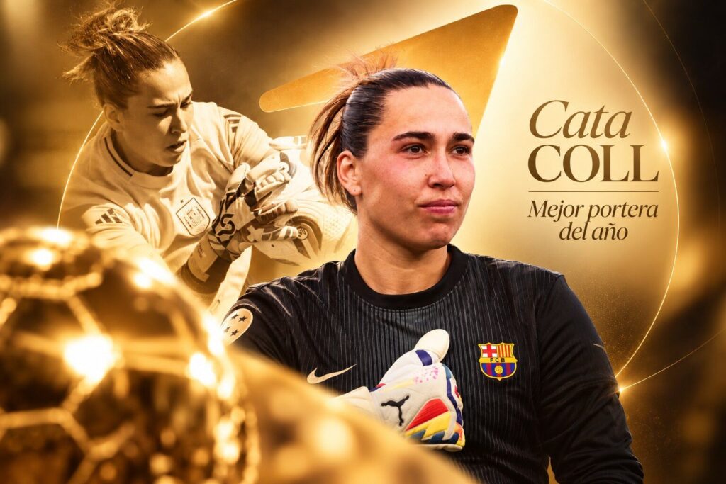 Cata Coll elegida mejor portera del año - Balón de Oro 2026