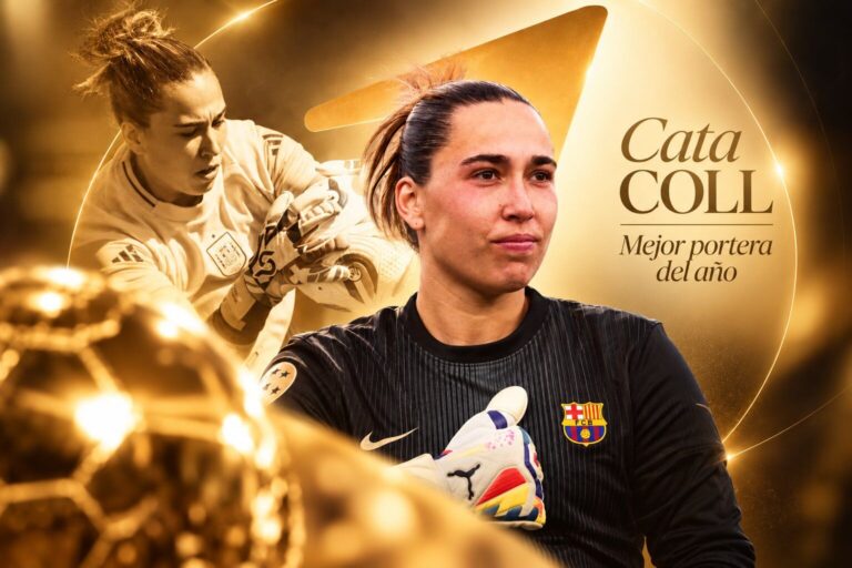 Cata Coll elegida mejor portera del año - Balón de Oro 2026