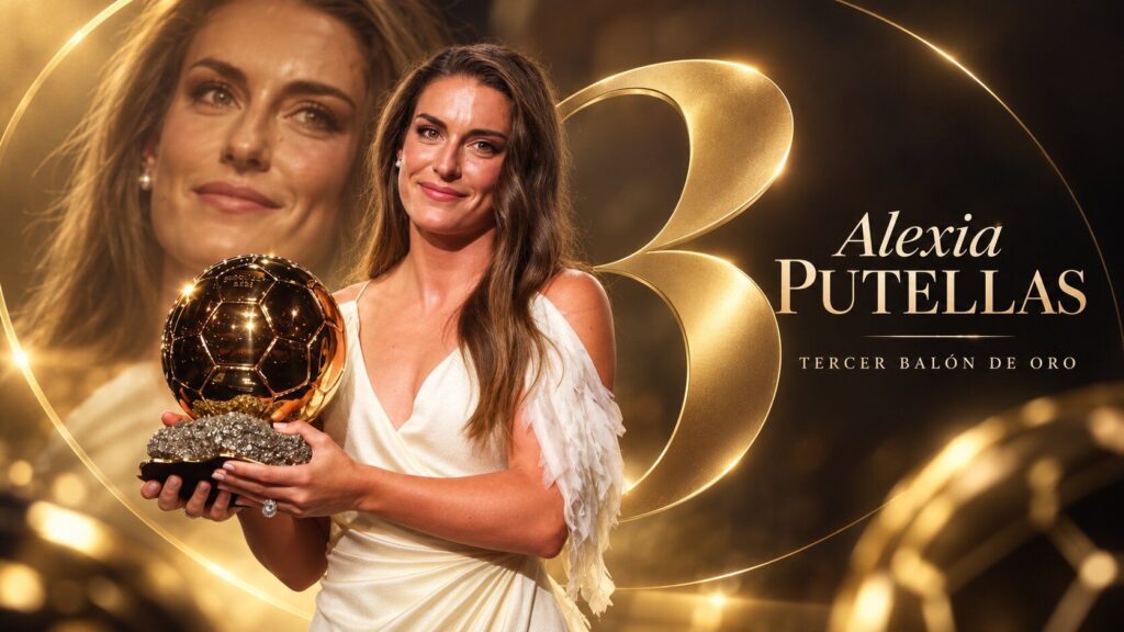 Alexia Putellas gana su tercer Balón de Oro