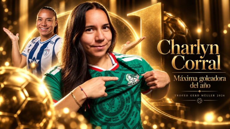 Charlyn Corral, trofeo Gerd Müller a máxima goleadora - Balón de Oro 2026