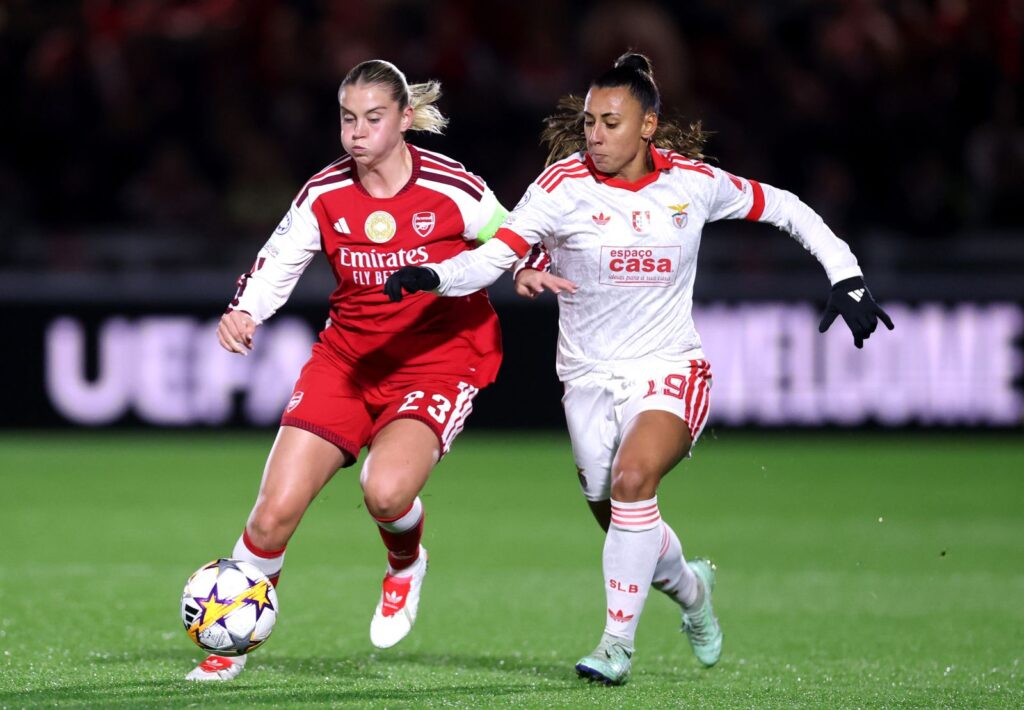 Alessia Ruso Arsenal FC vs Catarina Amado SL Benfica-UEFA Womens Champions League 2026-27/