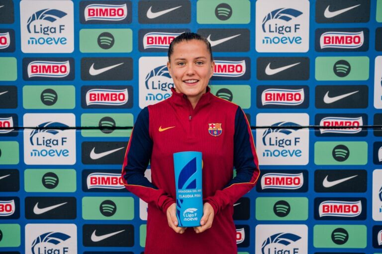 Claudia Pina elegida MVP de septiembre Liga F