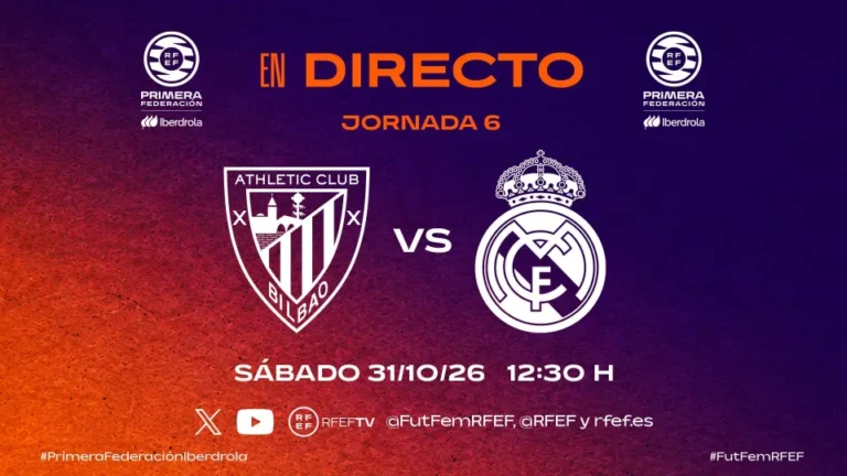 Athletic Club B vs Real Madrid B: horario, dónde ver en directo