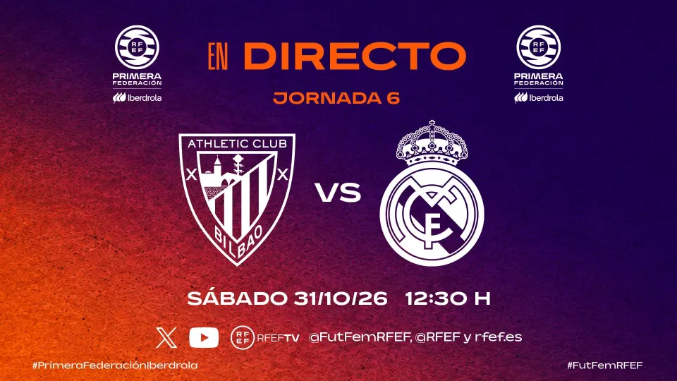Athletic Club B vs Real Madrid B: horario, dónde ver en directo