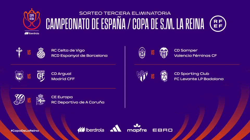 Cruces tercera eliminatoria Copa de la Reina