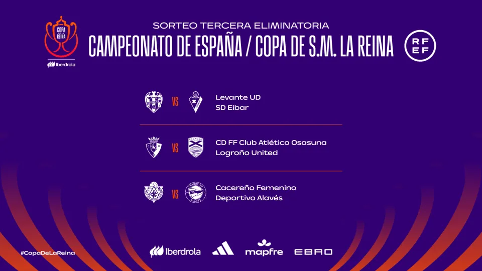 Cruces tercera eliminatoria Copa de la Reina