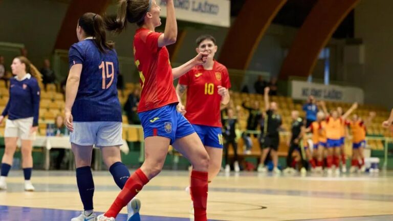 Primera victoria de España en el preeuropeo selección española de fútbol sala