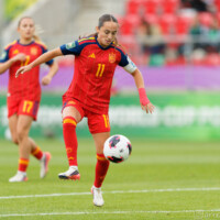 Daniela Agote - Foto: Arnau Martínez (@arnaumb16) Daniela Agote con la selección española Sub-20 mundial de Polonia 2026