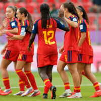 Foto: Arnau Martínez (@arnaumb16) Celebración del gol de Carla Julià - selección española sub-20