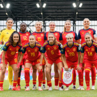 Once inicial VS Nueva Caledonia - Foto: Arnau Martínez (@arnaumb16) Once inicial de España Sub-20 frente a Nueva Caledonia en el Mundial de Polonia 2026