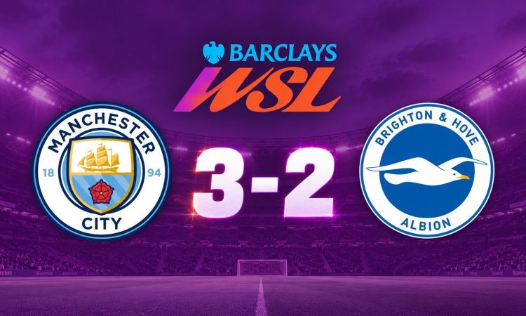 Crónica Manchester City 3-2 Brighton Hove Albion - WSL