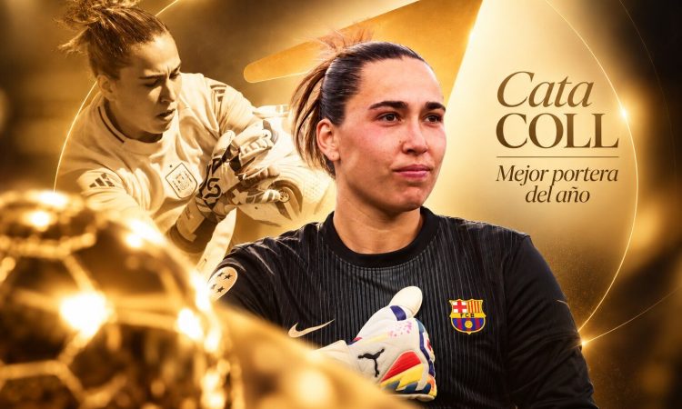 Cata Coll elegida mejor portera del año - Balón de Oro 2026