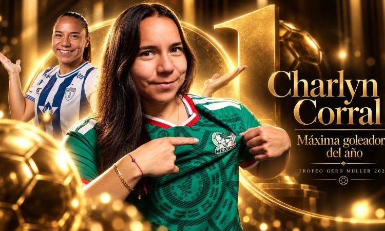 Charlyn Corral, trofeo Gerd Müller a máxima goleadora - Balón de Oro 2026