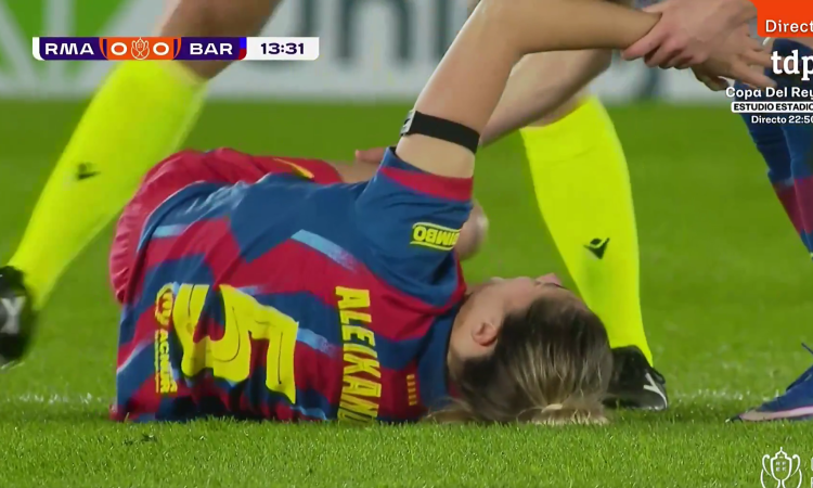 Lesión de ligamento cruzado de Laia Aleixandri
