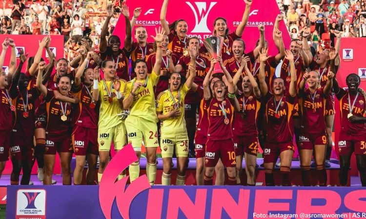 AS Roma campeonas Coppa Italia Women