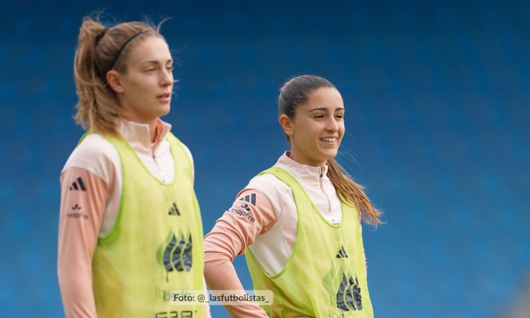 Alexia y Jana en un entrenamiento de la Selección